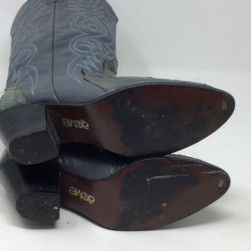 Vintage Acme Snakeskin sz 5 1/2 B Leather Boot - Picture 7 of 12